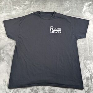 Vintage Redlinski Meats Bills Mafia Shirt Men Large Buffalo NY Polish Chapter